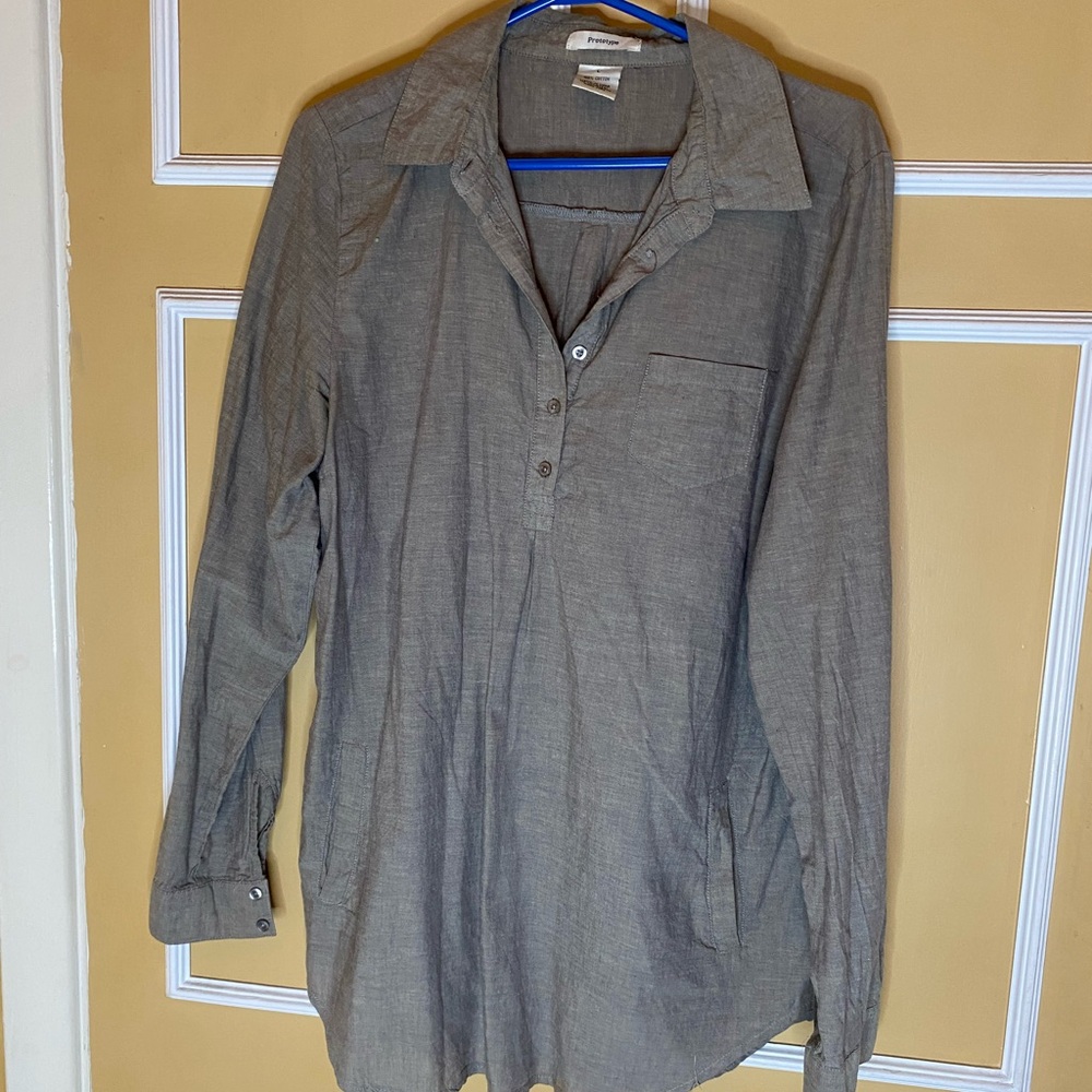 💖Prototype Casual Long Sleeve Shirt - Gray